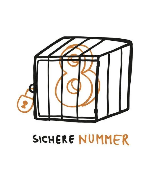 Gary Mash GARY MASH T-Shirt Sichere Nummer aus Biobaumwolle, Weiß, – Produktbild 3 von 3