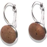 Kork Deko Kork-Deko Stylisher Ohrring aus dunkelbraunem Kork – vegan, leicht & nickelfrei – Produktbild 1 von 1
