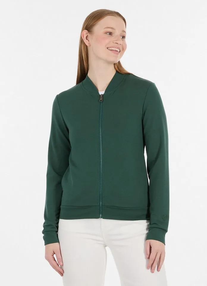 ragwear ragwear Sweatjacke KENIANE mit Reißverschluss in unifarbener Optik, Grün, – Produktbild 1 von 2