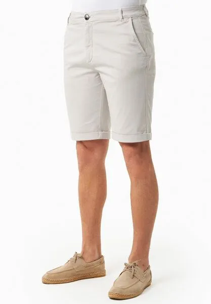 ORGANICATION ORGANICATION Regular-Fit Shorts aus Bio-Baumwolle, Light grey, – Produktbild 3 von 4