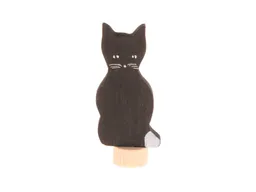 Grimms Grimms Katze Steckfigur aus Lindenholz, bunt lasiert Höhe 6 cm – Produktbild 1 von 1