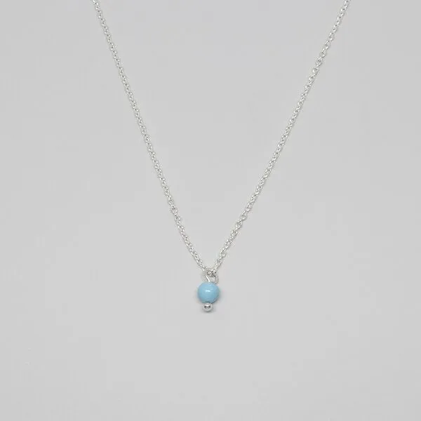 fejn jewelry fejn jewelry Kette gemstone mit Perlenanhänger, Silber, – Produktbild 8 von 8