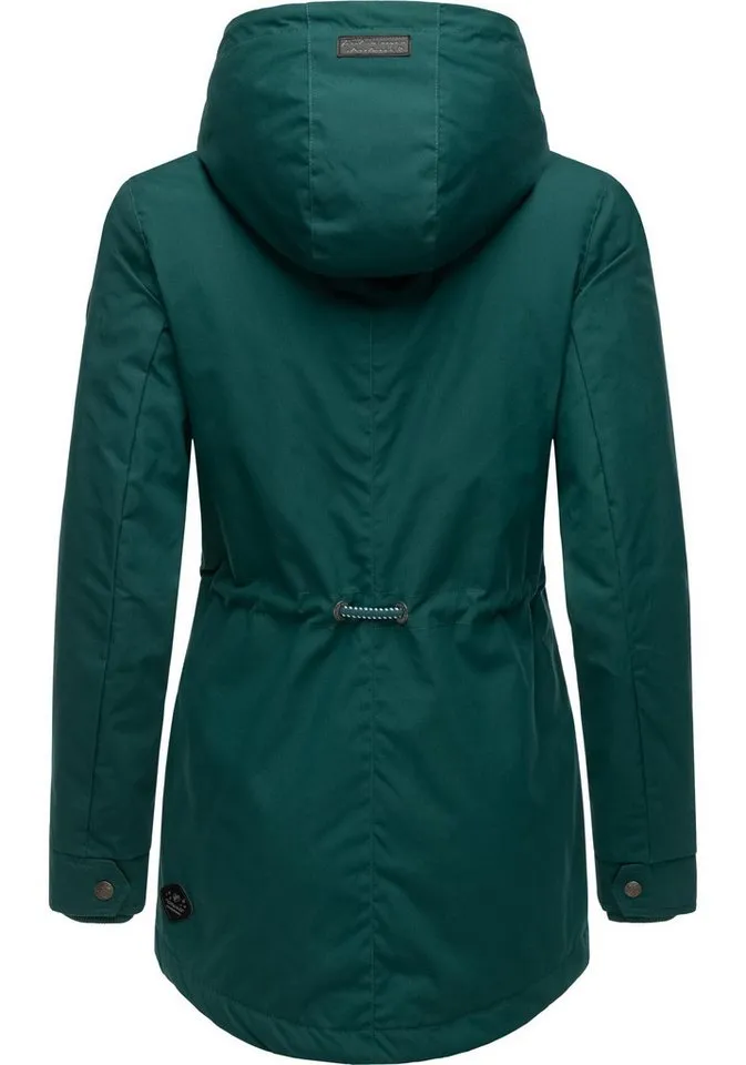 ragwear ragwear Winterjacke Monadis Black Label stylischer Winterparka für die kalte Jahreszeit, Grün, – Produktbild 4 von 4