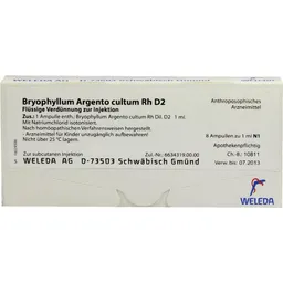 Weleda WELEDA BRYOPHYLLUM ARGENTO cultum Rh D 2 Ampullen 8X1 ml Ampullen – Produktbild 1 von 1