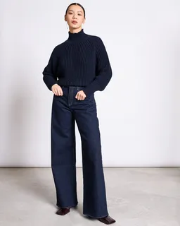 JAN N JUNE JAN N JUNE Damen vegan Pullover Ola Nightfall Blau – Produktbild 1 von 1