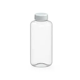 elasto elasto Trinkflasche Refresh, 1 l, RENEW, transparent/weiss, Weiß / transparent, – Produktbild 1 von 1