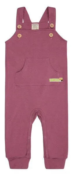 loud + proud loud + proud Babys & Kinder, Latzhose, GOTS-zertifiziert, Grape (rosa), – Produktbild 1 von 2