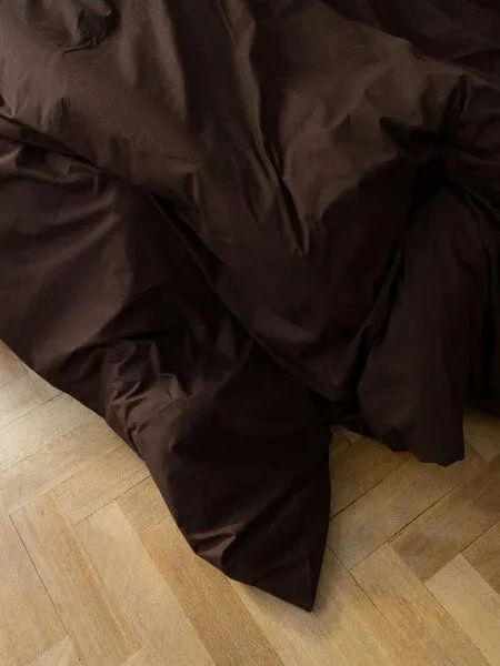 erlich textil erlich textil Finn Bettdeckenbezug für Unisex aus Baumwolle in kakao, Kakao, – Produktbild 4 von 5