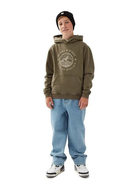 Band of Rascals Band of Rascals World Wide Hooded, Faded-olive, – Produktbild 4 von 4