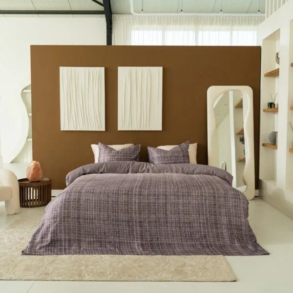Kayori Kayori Sunai Bettbezug Baumwollsatin, Mauve, – Produktbild 1 von 4