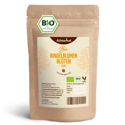 vom Achterhof Ringelblumenblüten ohne Kelch ganz Bio (100g) – Produktbild 1 von 1