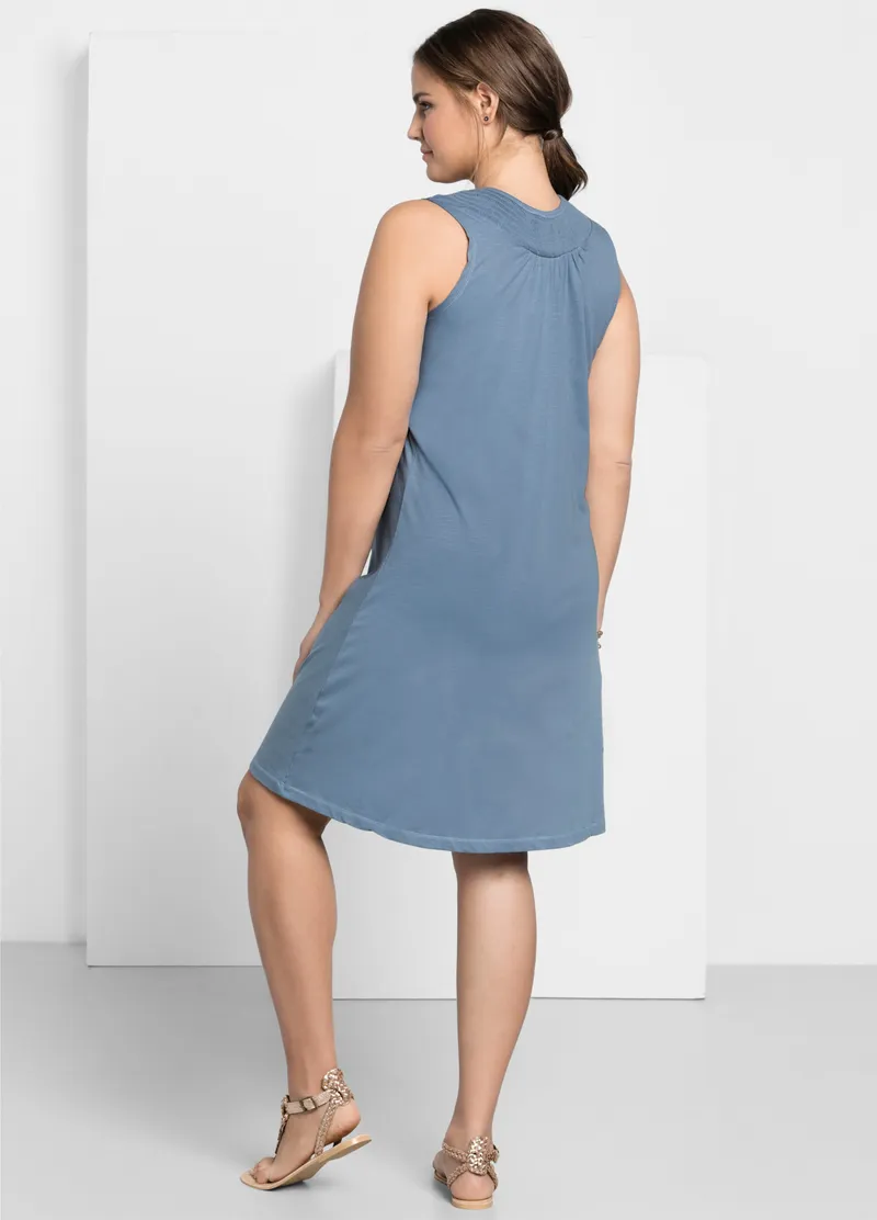 sheego Jerseykleid, Bleu, – Produktbild 2 von 2