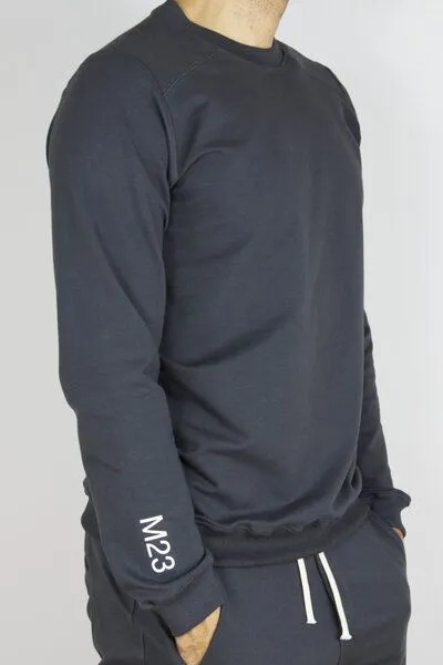 M23 M23 Herren Pullover aus Bio-Baumwolle, Modell „Phil“, Anthrazit, – Produktbild 1 von 2