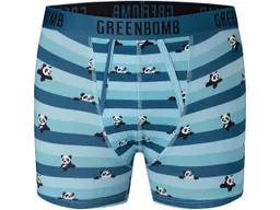 GreenBomb GREENBOMB Bio-Herren-Boxershort "Panda Stripes 2", mix, Gr. XL – Produktbild 1 von 1