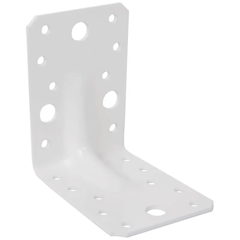 Alberts ALBERTS Schwerlast-Winkelverbinder m.Sicke,vz weiß kunststoffbeschichtet,TxHxB90x90x65mm – Produktbild 1 von 1