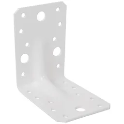Alberts ALBERTS Schwerlast-Winkelverbinder m.Sicke,vz weiß kunststoffbeschichtet,TxHxB90x90x65mm – Produktbild 1 von 1