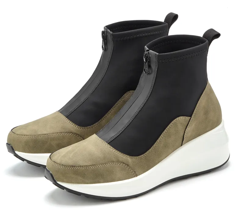 Lascana Stiefelette, Olivfarben, – Produktbild 3 von 3
