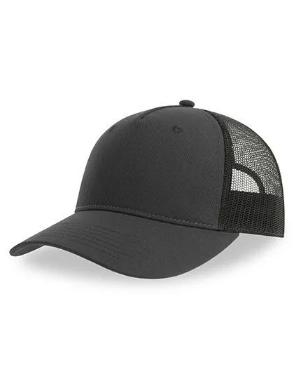 Atlantis Headwear Atlantis Headwear Zion Cap Mesh zweifarbig aus Recyceltem Polyester, Grau/schwarz, – Produktbild 1 von 2