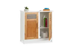 RELAXDAYS RELAXDAYS Waschbeckenunterschrank mit Bambustüren (1-St) – Produktbild 1 von 1