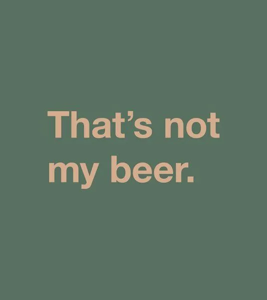 Gary Mash GARY MASH Shirt That's not my beer aus Biobaumwolle, Burgund (rot), – Produktbild 2 von 4