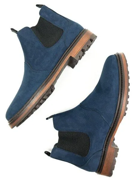 Will's Vegan Shop Will's Vegan Shop Continental Chelsea-Stiefel Veganes Wildleder Herren, Schwarzes veganes wildleder, – Produktbild 3 von 3