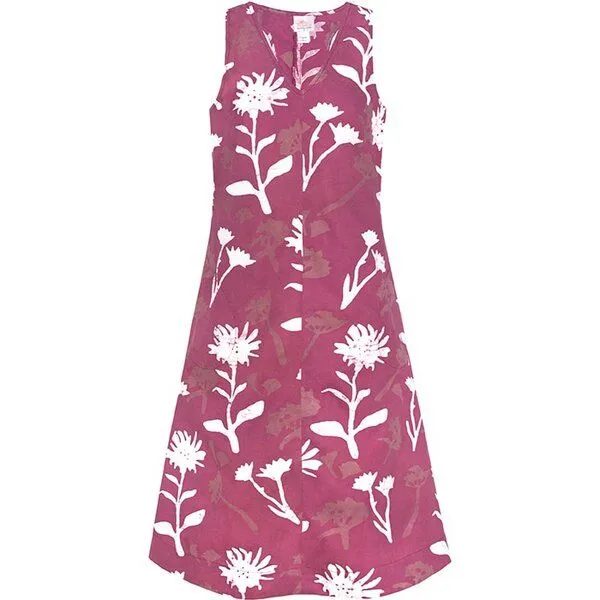 Global Mamas Global Mamas Bio Kleid - OAKLYNN - Mod/Rosewood/Rings/Diamonds, Wildflower rosewood (rosa), – Produktbild 1 von 4