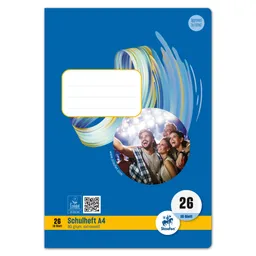 Staufen Staufen Schulheft Style DIN A4 kariert mit Rand Lineatur 26 16 Bl. – Produktbild 1 von 1
