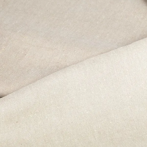 Vieböck Vieböck Leinengewebe Denim in Köperbindung aus 100% Bioleinen (77,50€ /m), Braun, – Produktbild 1 von 2