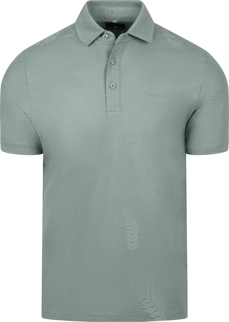 State of Art State of Art Polo Piqué Blattmuster Jade - Größe 3XL, Grün, – Produktbild 1 von 5