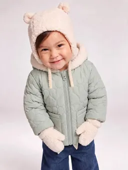 Vertbaudet Baby-Set aus Steppjacke mit Kapuze – Produktbild 1 von 1
