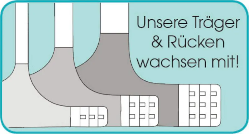 petite fleur by Lascana T-Shirt-BH schwarz+weiß, Schwarz+weiß, – Produktbild 3 von 3