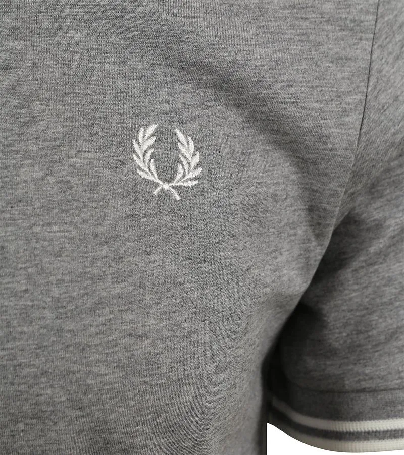 Fred Perry Fred Perry T-shirt M1588 Grau - Größe S, Grau, – Produktbild 3 von 4