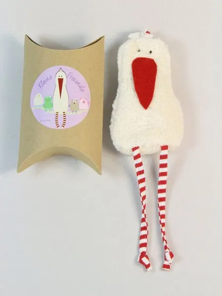 Pat und Patty Pat und Patty Lavendelkissen "Storch", Bio Lavendel/Dinkelkörner Kissen ,Farbe: naturweiß (STM-4) – Produktbild 4 von 4