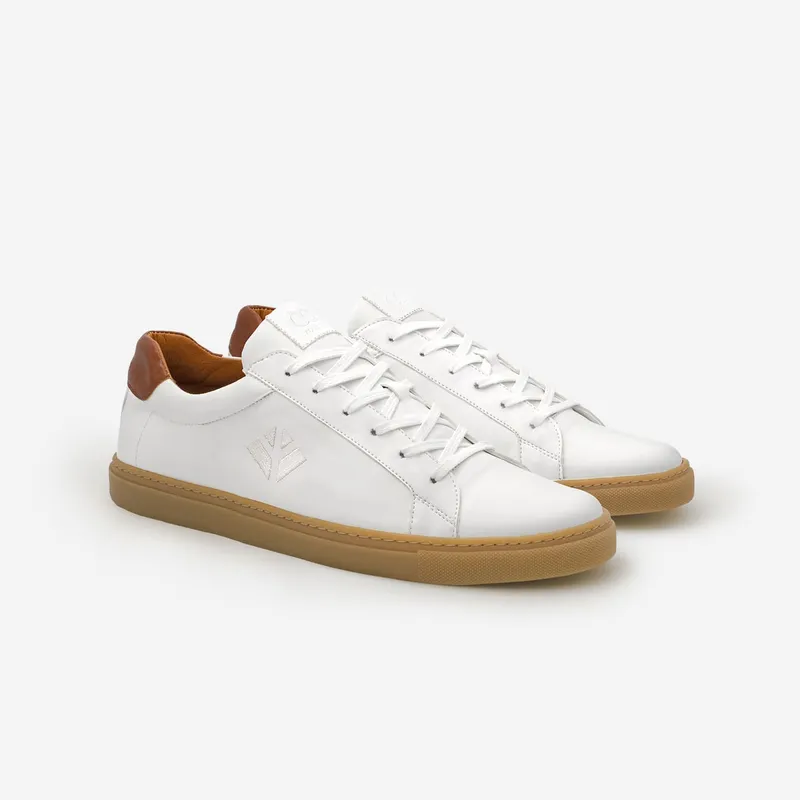 COG COG Herren vegan Sneaker Winton Weiß, Braun, – Produktbild 2 von 2