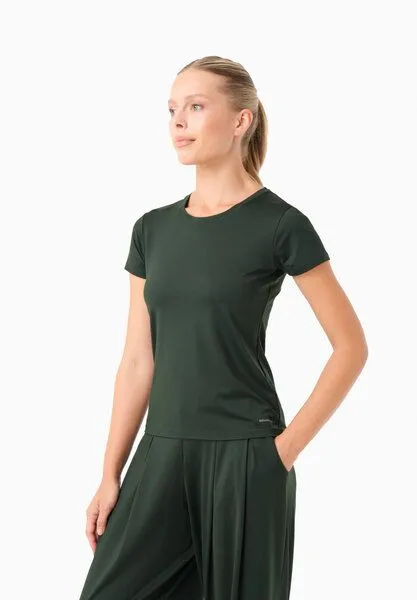 ORGANICATION ORGANICATION TATTUM | Sportliches T-Shirt aus recyceltem Polyamid, Amazonas green, – Produktbild 1 von 4