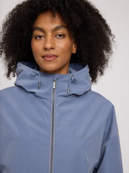 Mazine Mazine Leichte Übergangsjacke Layer Look Light - aus recyceltem Polyester, Slate blue (blau), – Produktbild 2 von 4
