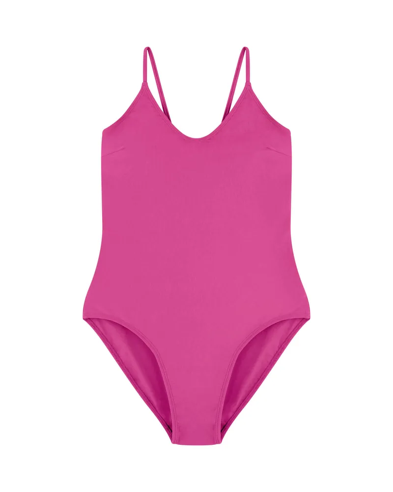 MATONA MATONA Damen vegan Badeanzug V-Ausschnitt Lila, Violett, – Produktbild 1 von 2
