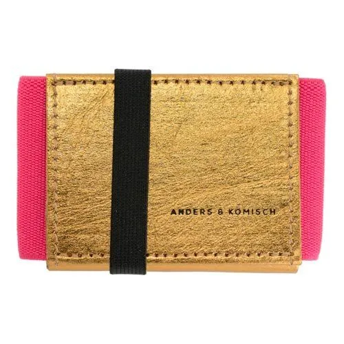 ANDERS & KOMISCH ANDERS & KOMISCH Kleines Portemonnaie mit Münzfach - A&K MINI CLASSIC, Gold, – Produktbild 2 von 6