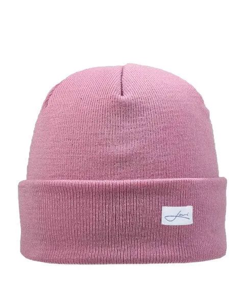 Lou-i Lou-i Kindermütze mit Umschlag Merinowolle Beanie, Rosa, – Produktbild 1 von 3