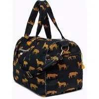 KIKOONI KIKOONI handgefertigte XXL Strand- und Reisetasche "K-BIG", Black leopard, – Produktbild 1 von 1