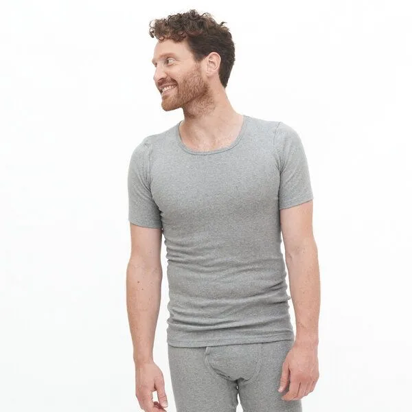 Living Crafts Living Crafts Kurzarm-Shirt - JACOB, Grey melange, – Produktbild 2 von 4