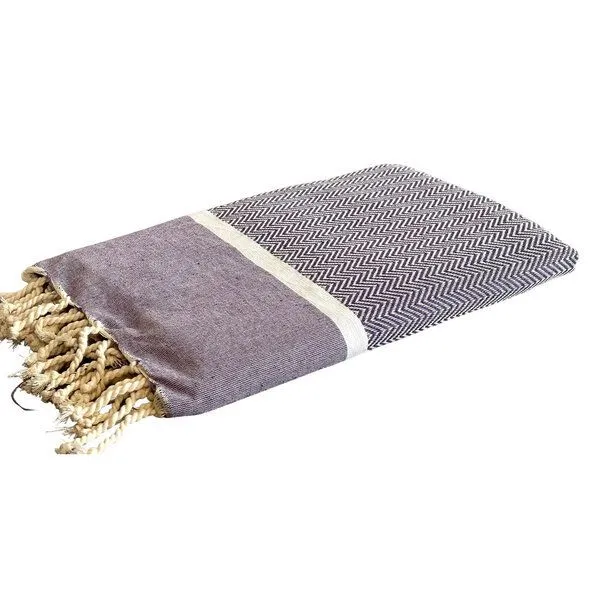 Just Be Just Be Hamamtuch / Strandtuch Chevron, Violett, – Produktbild 1 von 1