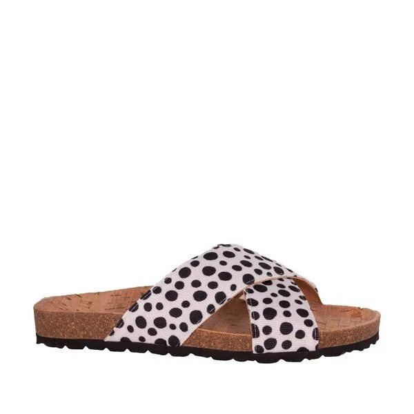 Grand Step Shoes Grand Step Shoes Lilo Sandalen, vegan, Weiß-schwarz (dots), – Produktbild 2 von 4