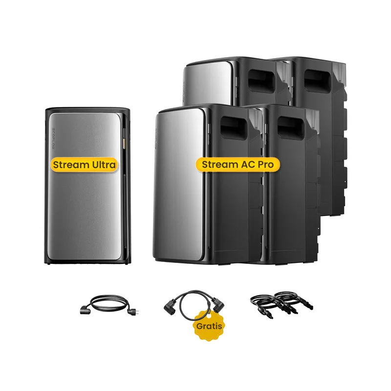 EcoFlow EcoFlow Stream Ultra, All-in-One Speicher für Balkonkraftwerke, by Powerness - Stream Ultra + 4 x Stream AC Pro | 9600Wh / ohne Zubehör / Selbstabholung – Produktbild 1 von 1