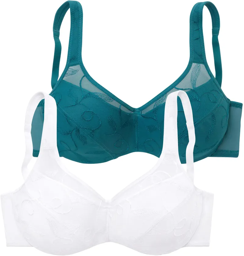 petite fleur by Lascana Minimizer-BH petrol+weiß, Petrol+weiß, – Produktbild 2 von 2