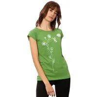 FellHerz FellHerz Damen T-Shirt Schaukelmädchen Bio & Fair & Vegan, Pine (grün), – Produktbild 1 von 2