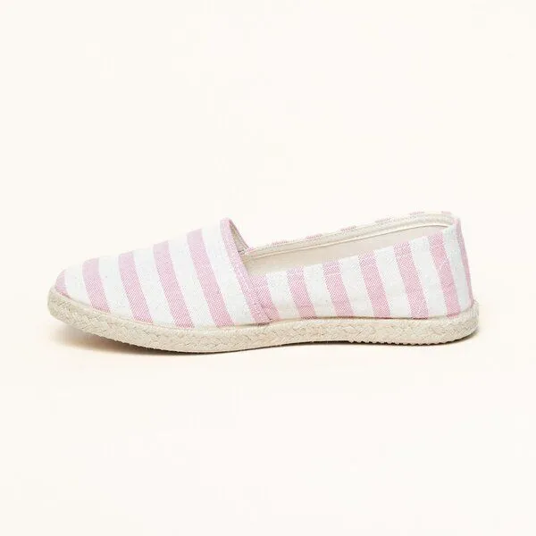 Gottstein Gottstein Camping Duo Linen-Espadrille aus zertifizierten Leinen für Damen - Sommerschuh mit Gummisohle, Rosa, – Produktbild 4 von 4