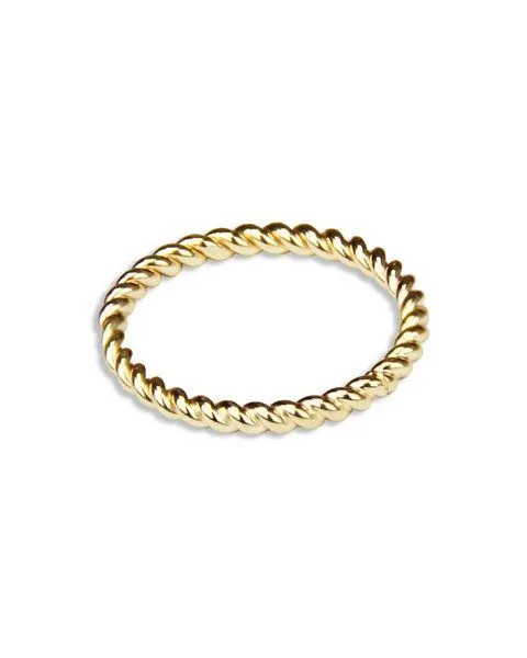 lille mus lille mus Ring 'Twist' 925, Gold, – Produktbild 3 von 4
