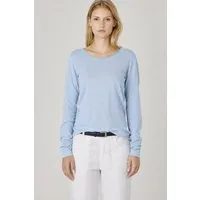 HempAge HempAge Damen Langarm-Shirt Lene Hanf/Bio-Baumwolle, Smoke (blau), – Produktbild 1 von 1