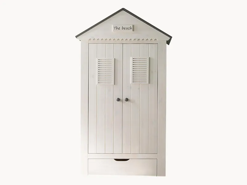 allnatura Kleiderschrank Sunny 2-türig, Natur, – Produktbild 2 von 2